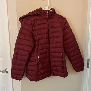 ***Never worn*** St. John’s Bay Maroon Puffer Jacket
